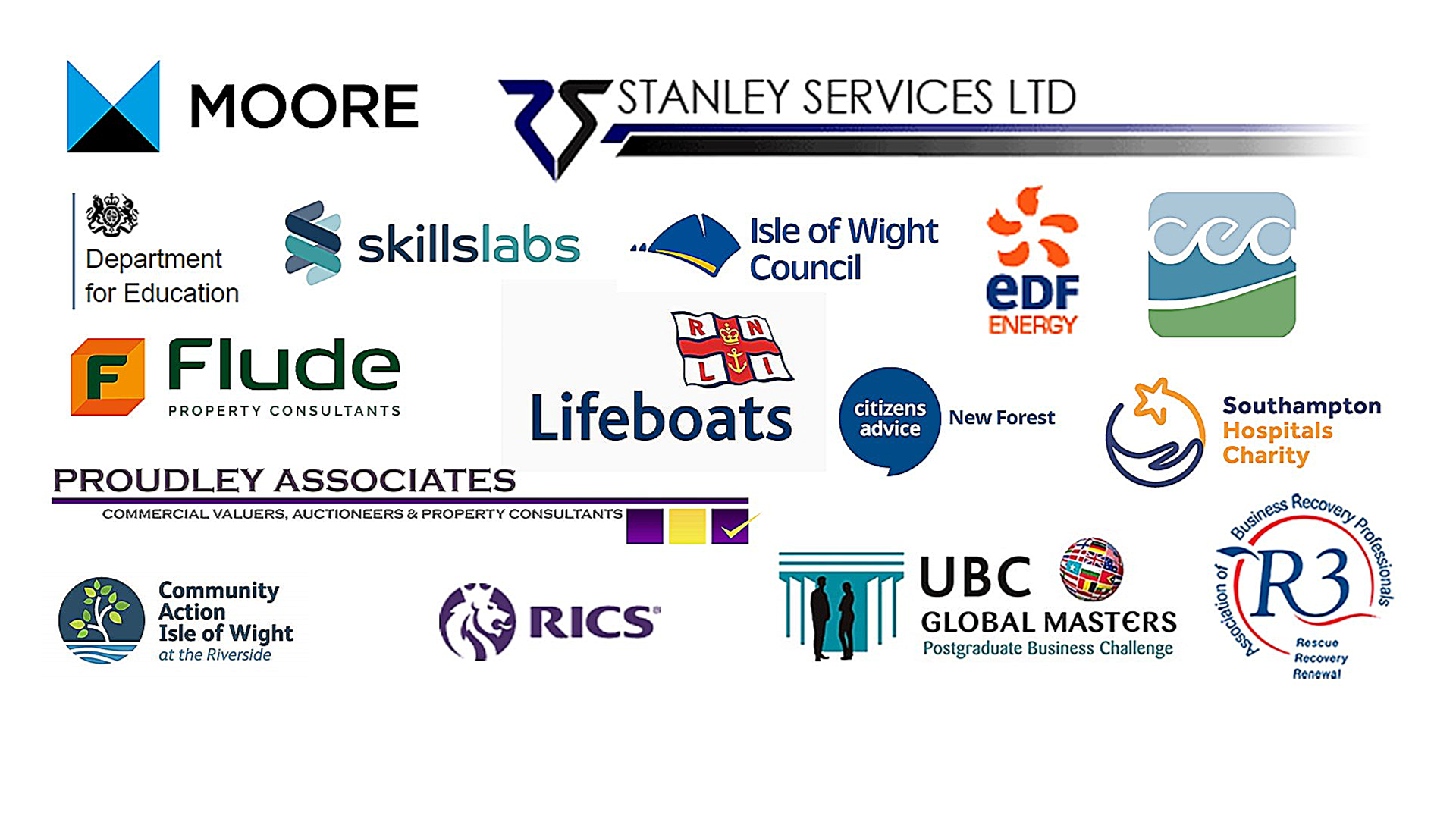 Logos of the many companies which Astrid Davies Consulting has helped as clients.